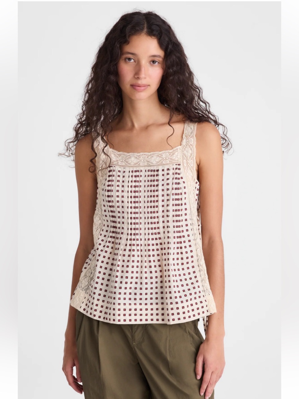 Madewell Sophie Lace Top size M